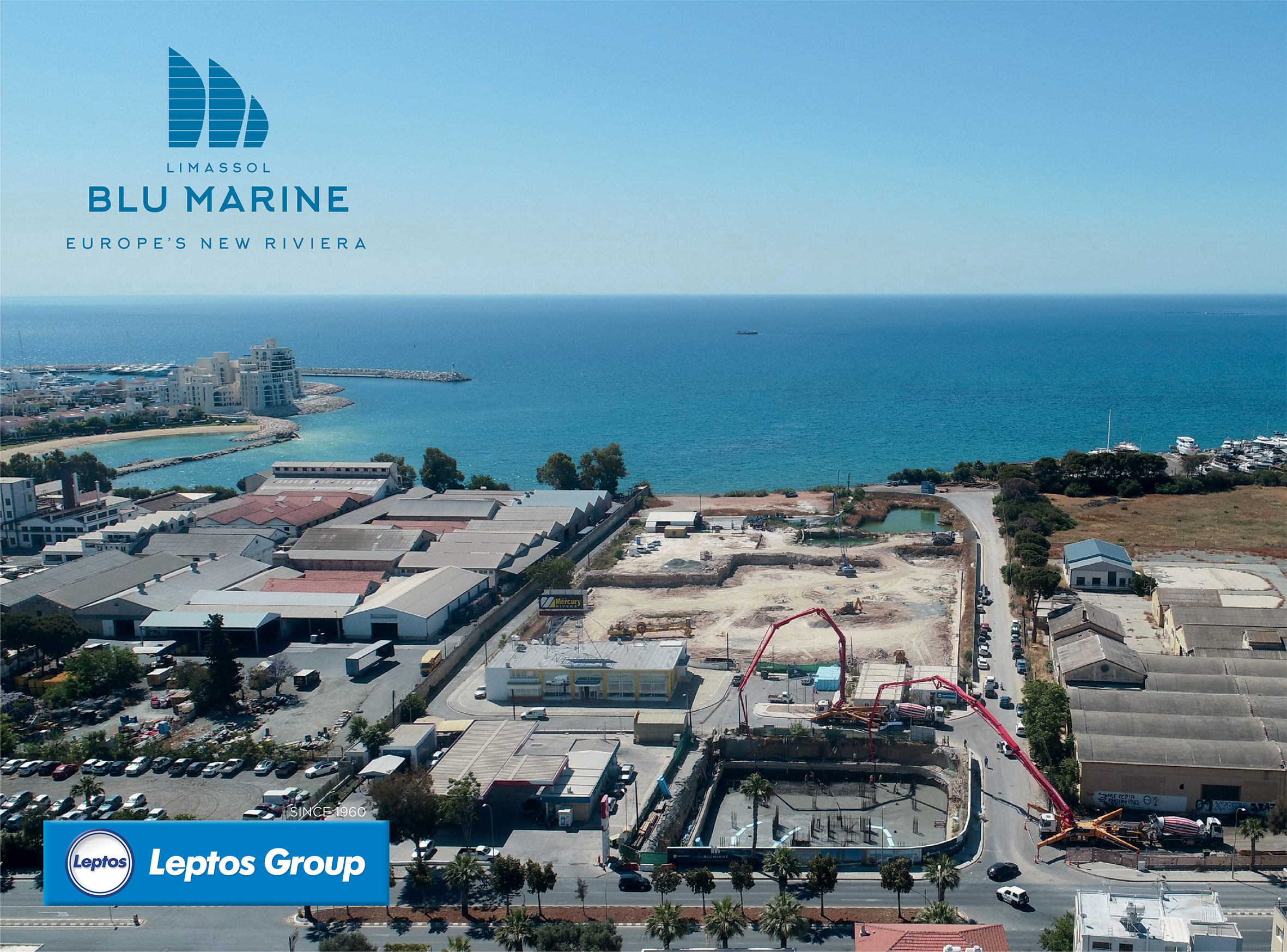 Η κατασκευή βρίσκεται σε πλήρη εξέλιξη στο Limassol Blu Marine μέρα και νύχτα!
