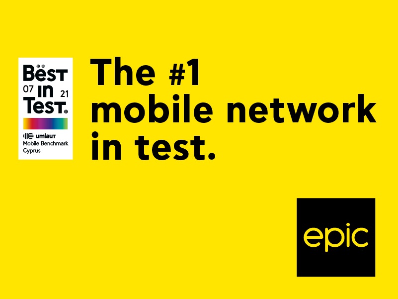 Η Εpic αναδεικνύεται για 4η συνεχή φορά το #1 δίκτυο κινητής in test