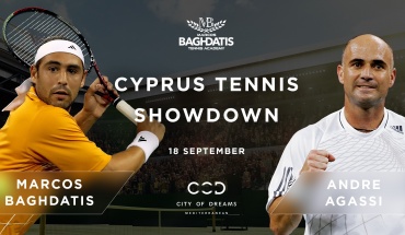 Το City of Dreams Mediterranean παρουσιάζει: Andre Agassi vs Marcos Baghdatis