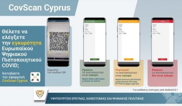 Διαθέσιμη και για συσκευές με σύστημα iOS η εφαρμογή CovScan Cyprus