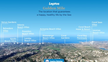 Leptos Golden Mile: H τοποθεσία που εγγυάται μια ευτυχισμένη, υγιή ζωή δίπλα στη θάλασσα