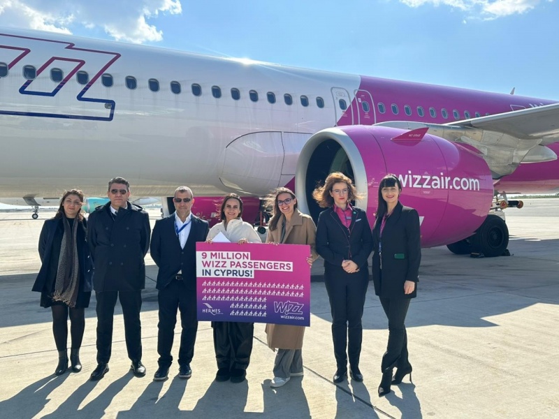 Η Wizz Air γιορτάζει το ορόσημο των 9 εκατ. επιβατών στην Κύπρο