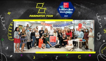 Η Parimatch Tech διακρίθηκε στα «Europe’s Best Workplaces™ 2021»