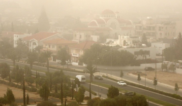 Ψηλή συγκέντρωση σκόνης στην ατμόσφαιρα